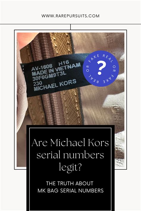 does michael kors bags have serial numbers|michael kors serial number search.